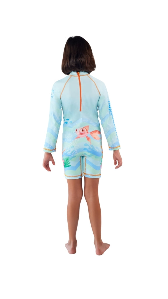 Enterizo con Cremallera Unisex Náufrago – Turquesa