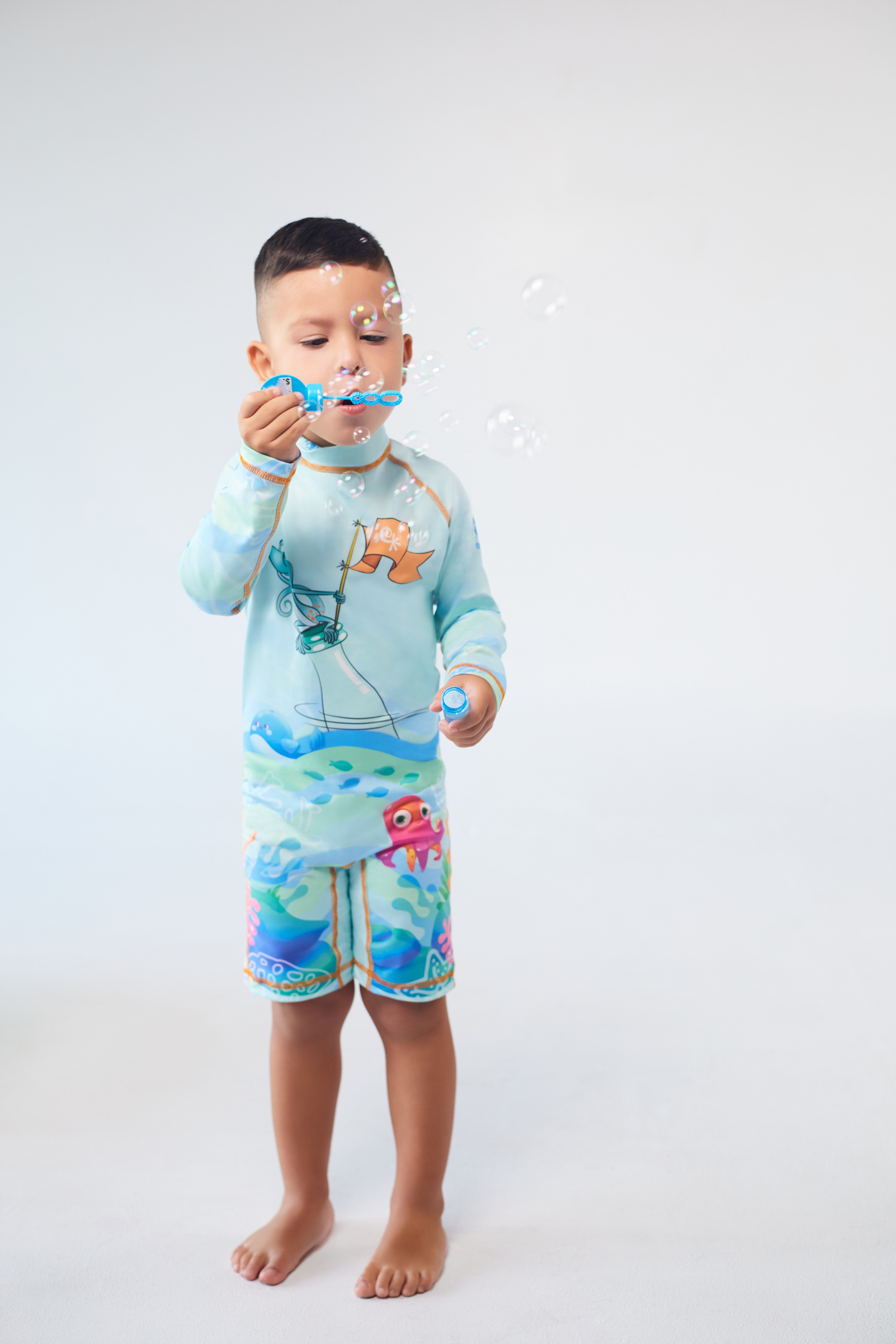 Enterizo con Cremallera Unisex Náufrago – Turquesa