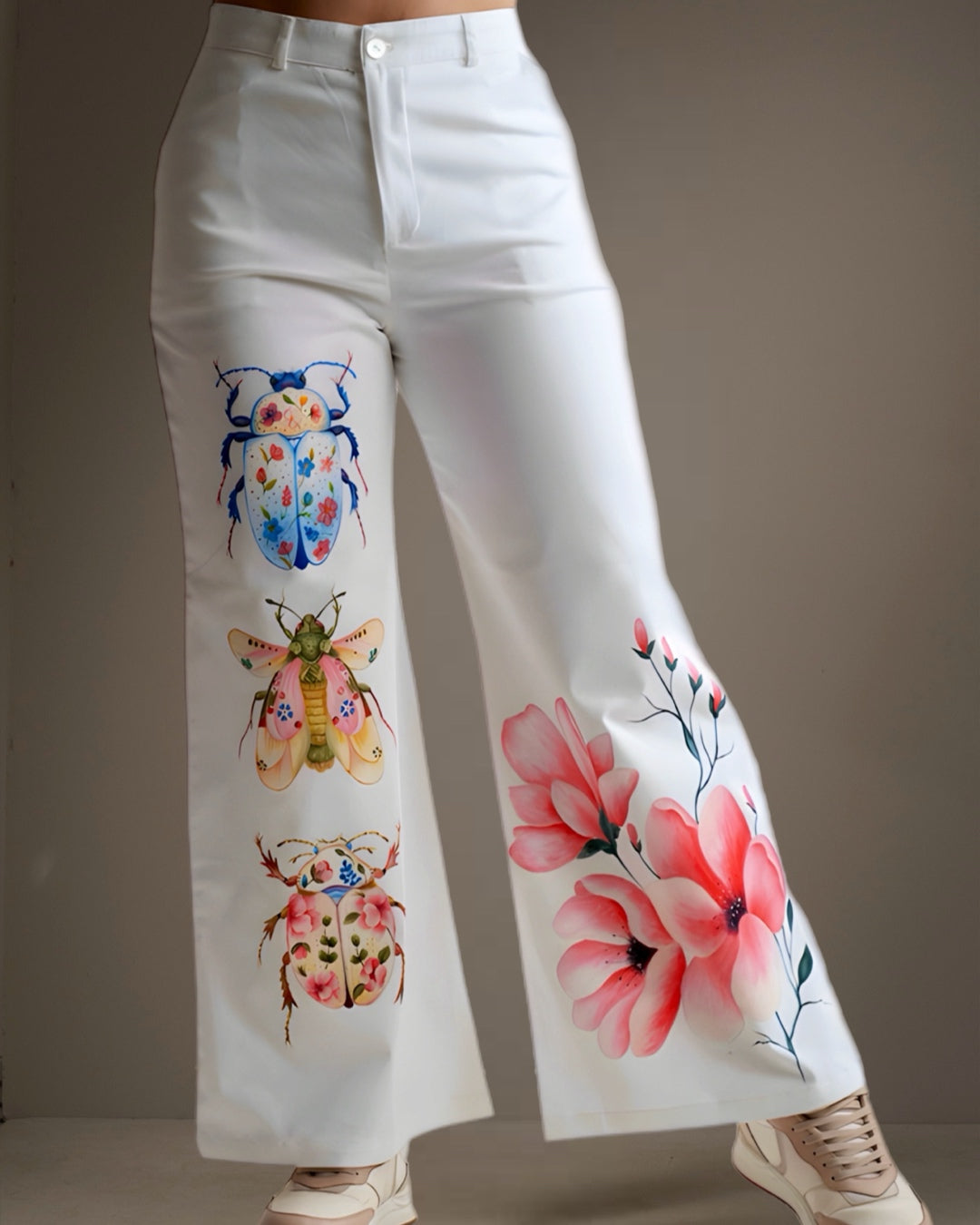 Pantalón con diseño Insectos Rosados elaborado en 95 % ALGODÓN - 5 % ELASTANO/LICRA/SPANDEX de la marca ALISSA