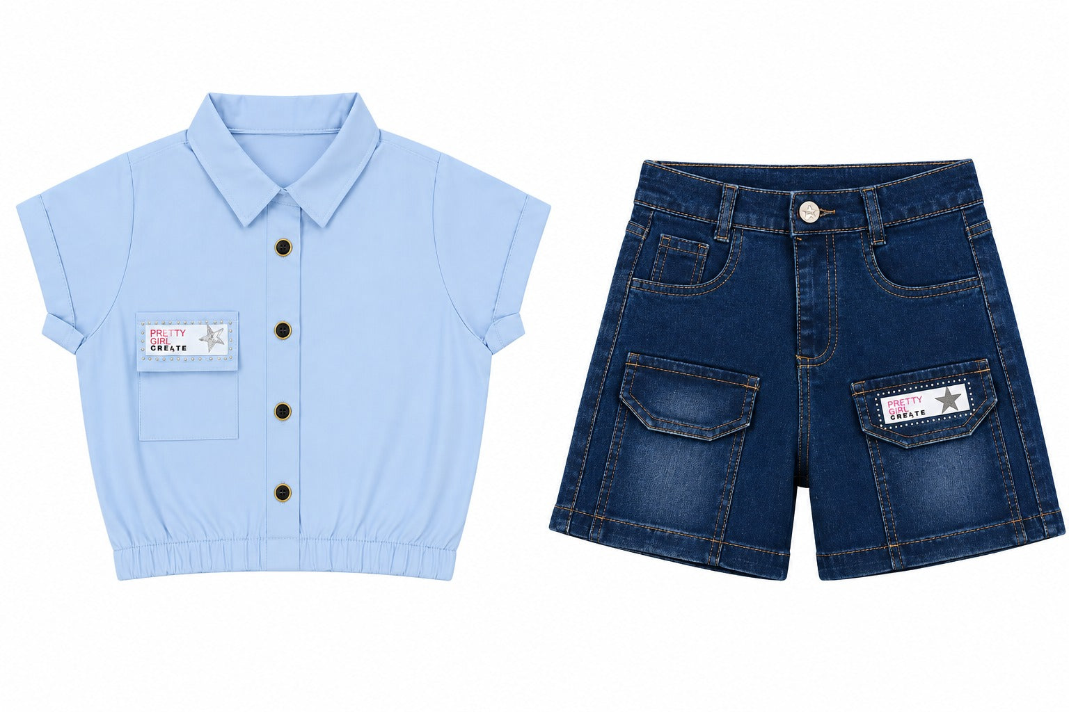 Conjunto Short Niña 322322