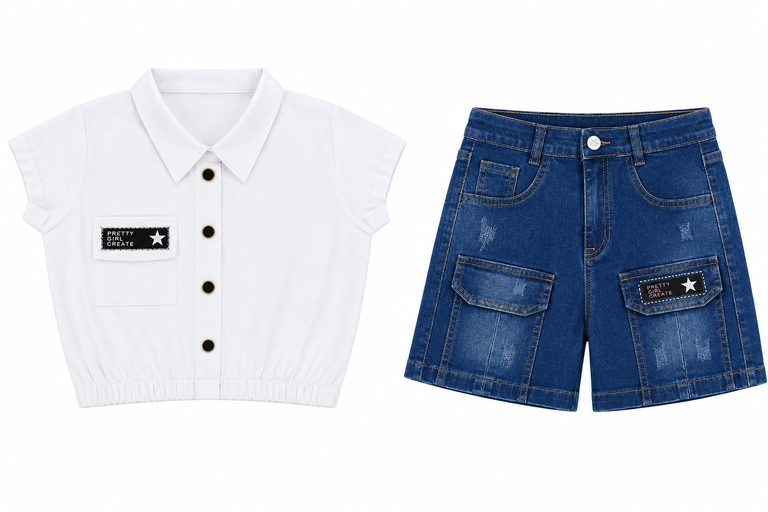 Conjunto Short Niña 322322