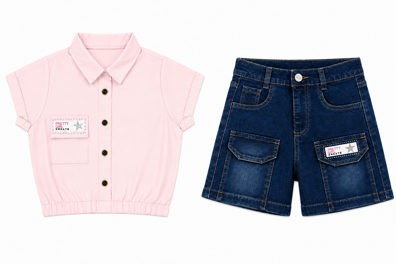 Conjunto Short Niña 322322