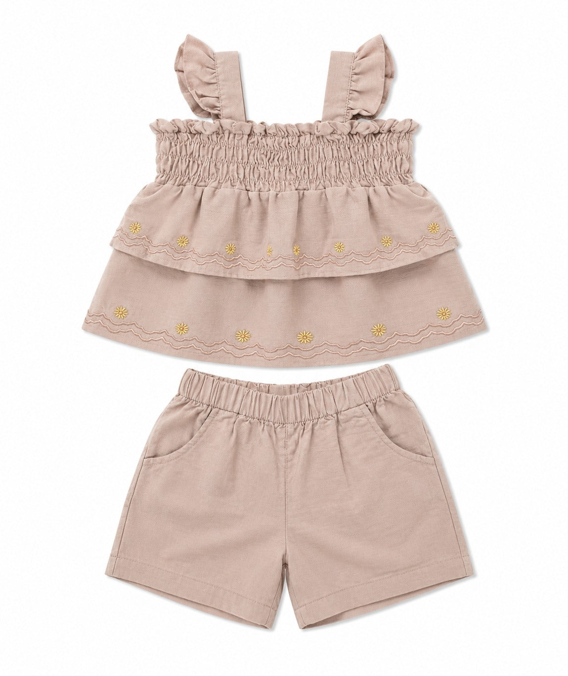 Conjunto Short Bordado Niña 322557