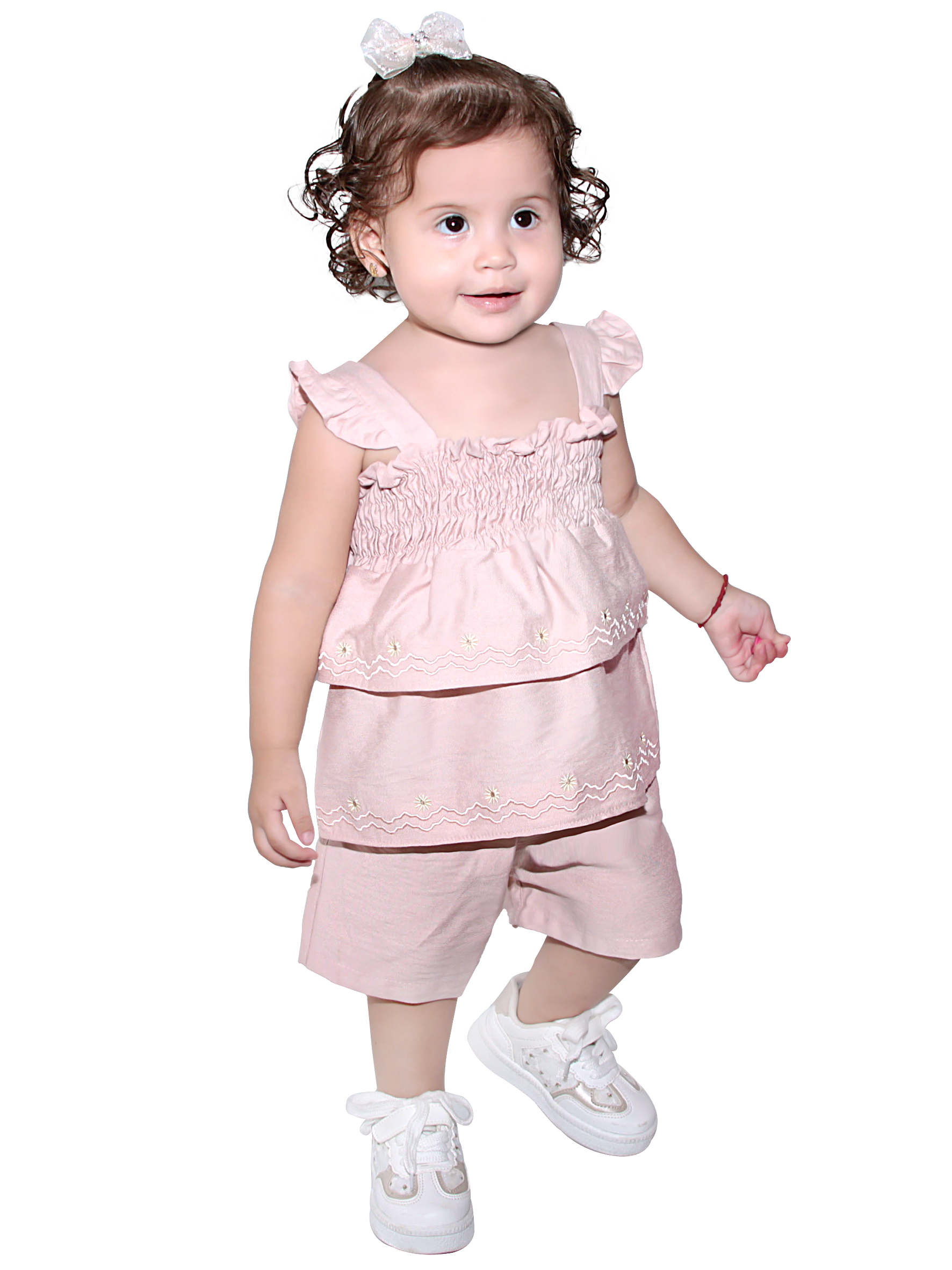 Conjunto Short Bordado Niña 322557