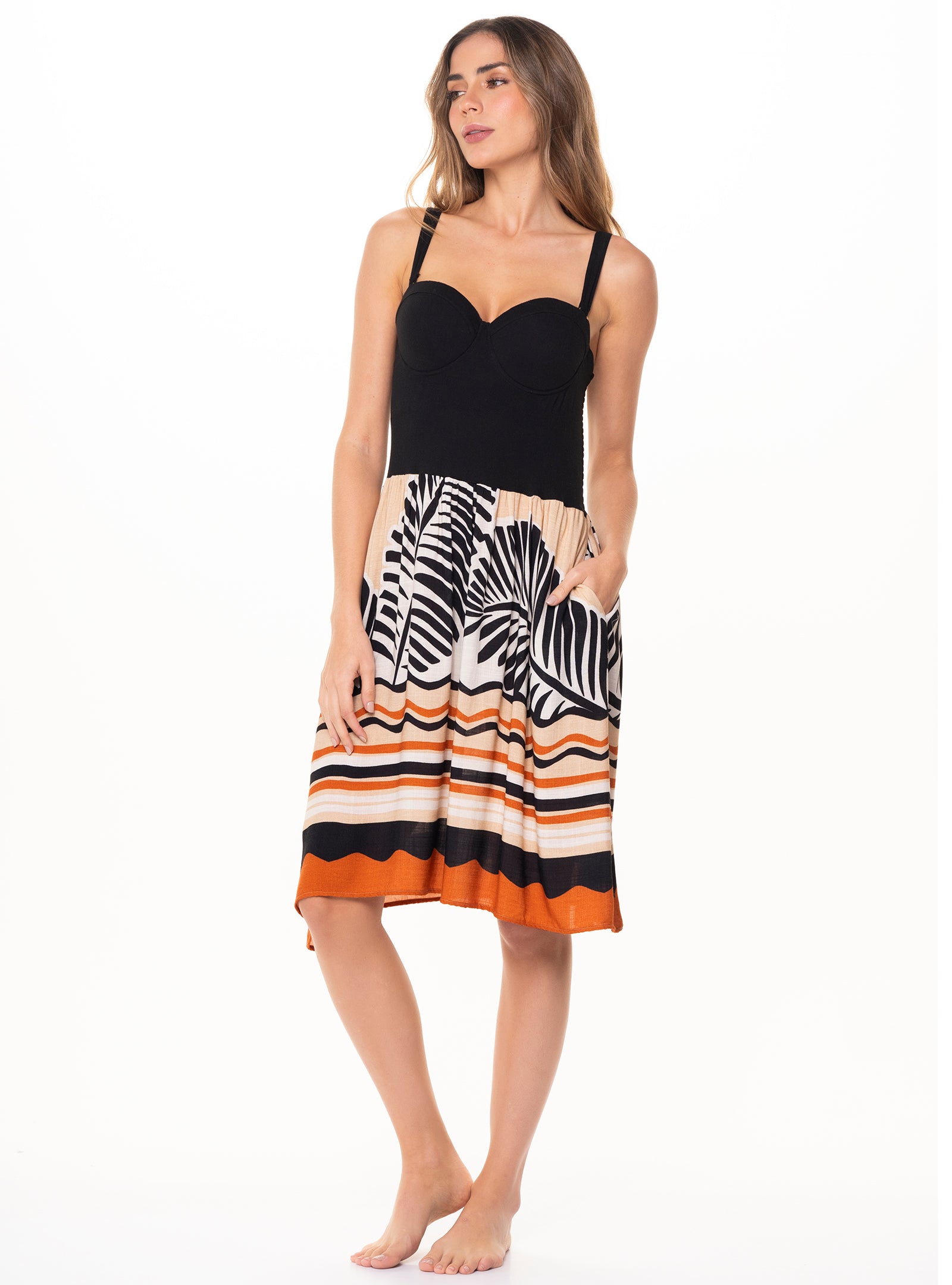 Vestido - Diseño Corto Palmera