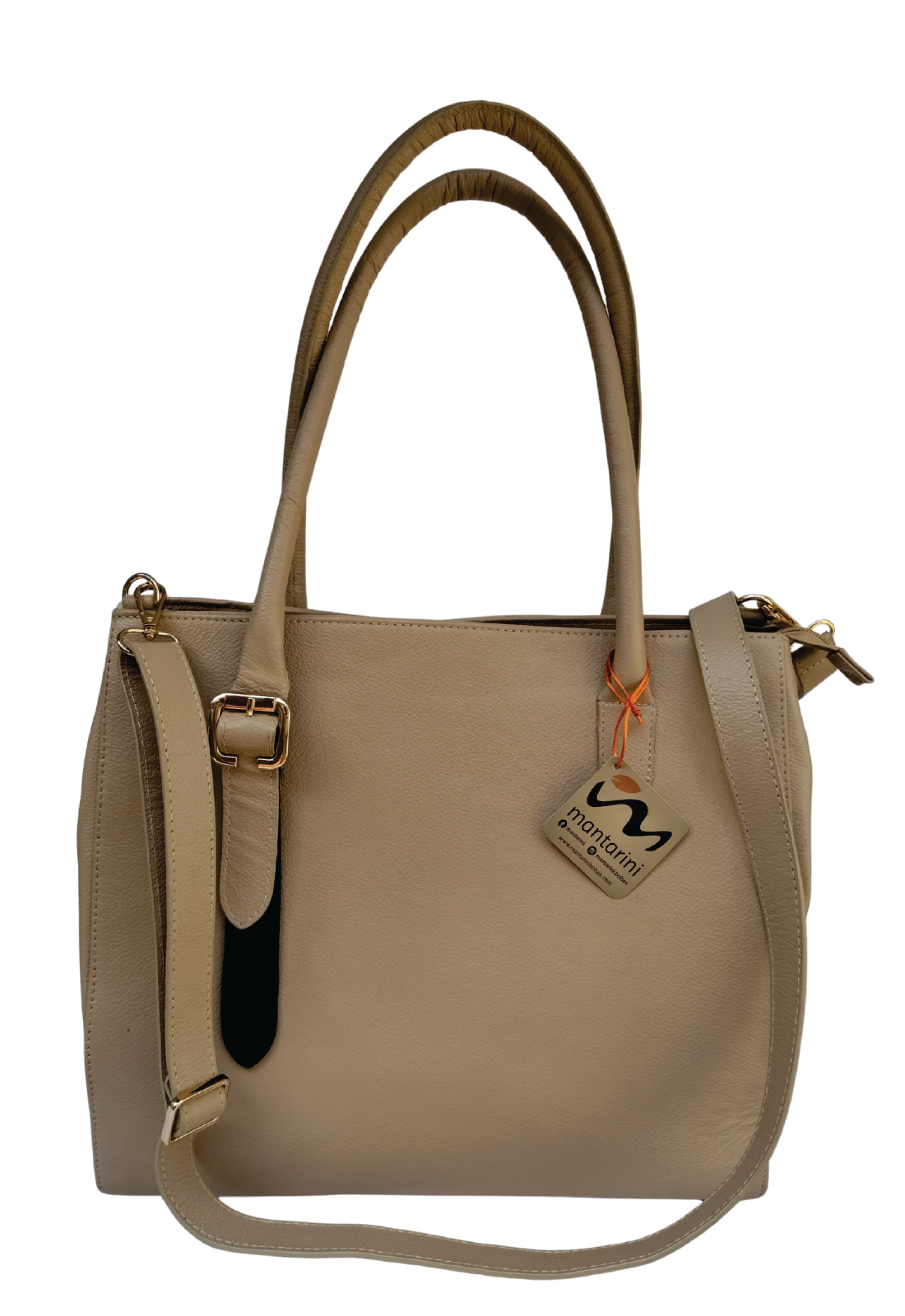 Bolso con acabado Fabricado de color Habano elaborado en Cuero de la marca MANTARINI