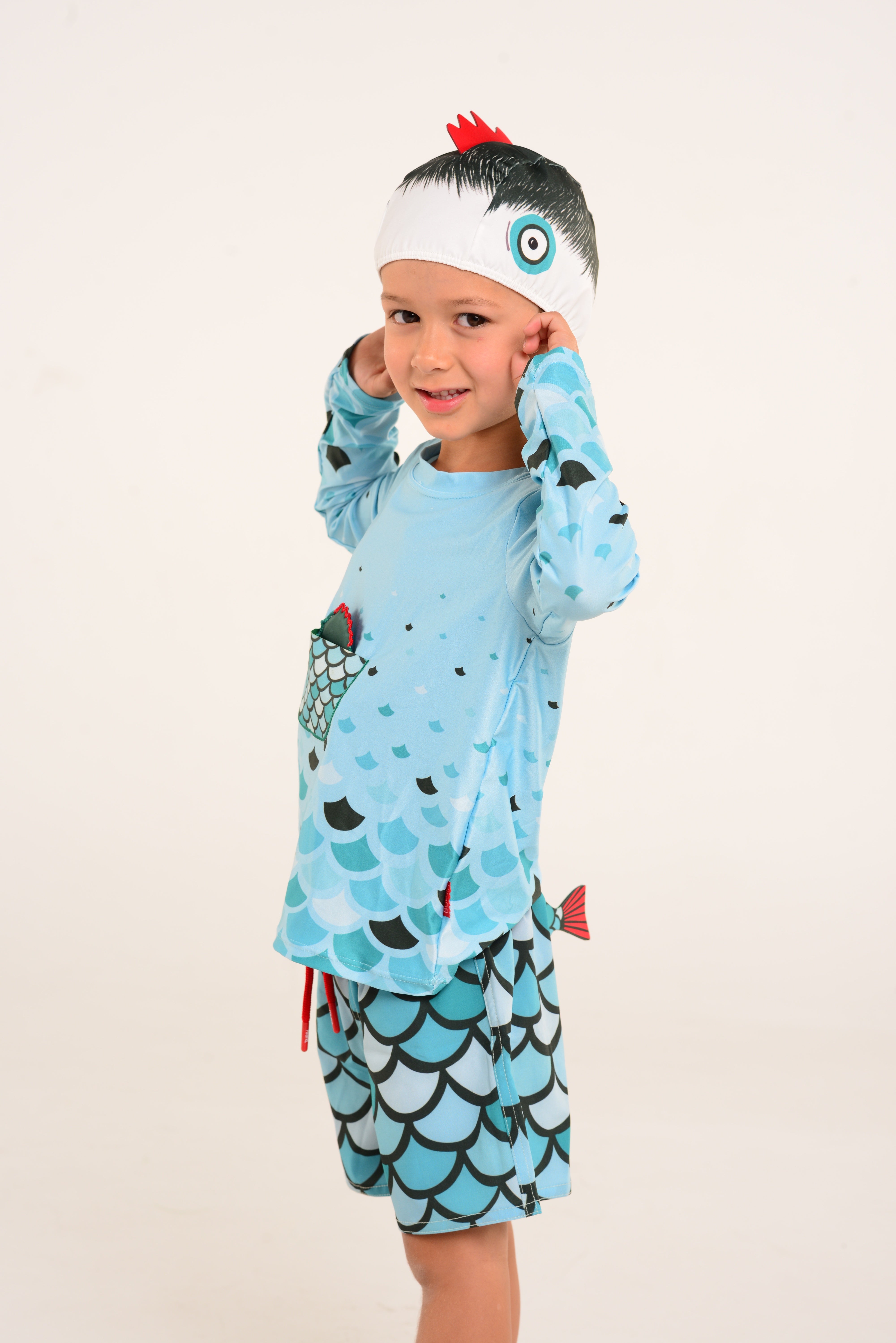 Vestido de Baño elaborado en TELA RECICLADA PET de la marca PIRAÑA MUECA