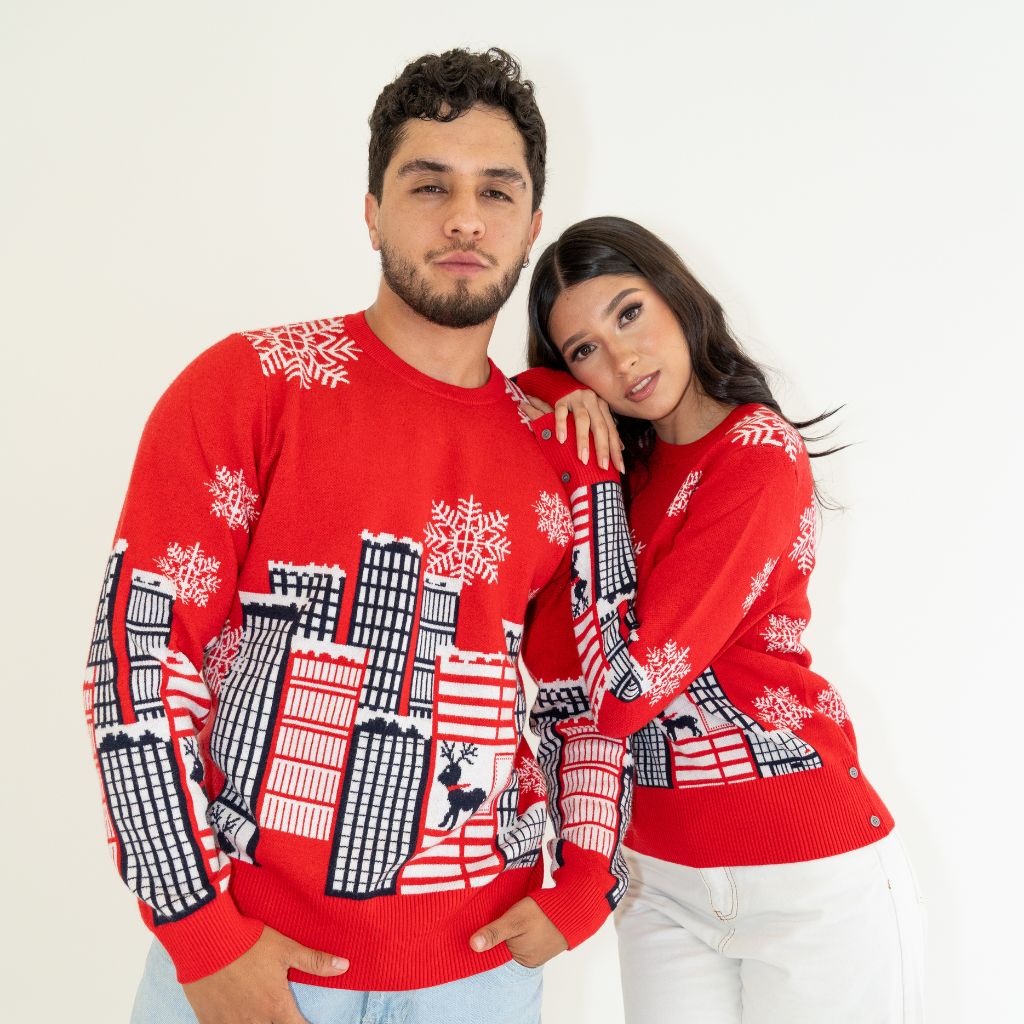 Buzo Sueños de Navidad con diseño Cuello redondo elaborado en Hilo Acrílico de la marca PUNTO Y APARTE